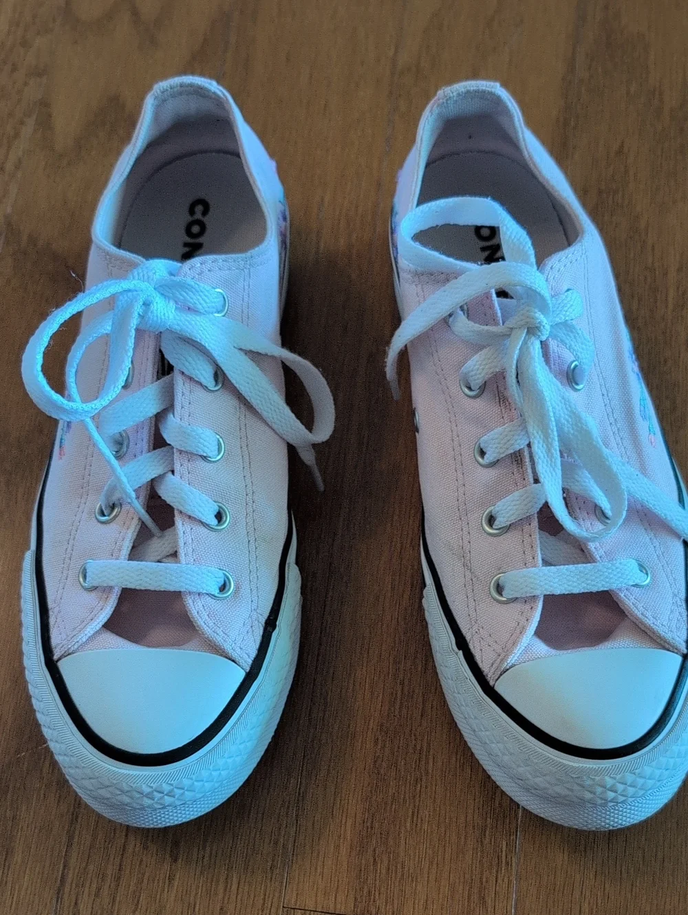 Converse Light Pink Low-Top Canvas Sneakers